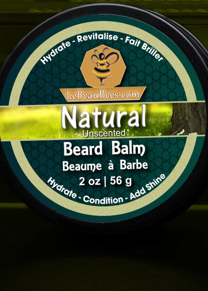 Baume à barbe - Naturel non parfumé - 4oz / 2oz