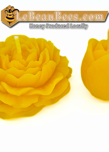 Bougie - Grande Rose - 8cm/3.25"