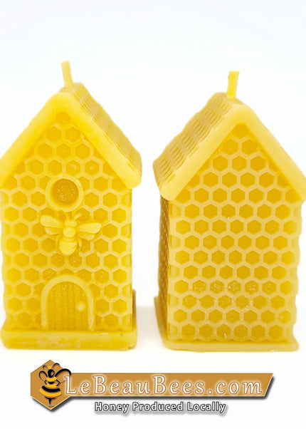 Bougie - Maison avec toit triangulaire - 9cm/3.5"