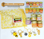Small Gift Bag B - 5 small Creamed Honey + 2 Lip Balms + 1 key chain + 1 small dipper