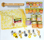 Small Gift Bag B - 5 small Creamed Honey + 2 Lip Balms + 1 key chain + 1 small dipper