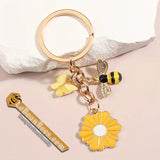 Bee Flower Butterfly - Key chain