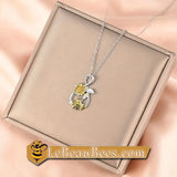 Infinity Love Bee & Flower Pendant Sweet Necklace