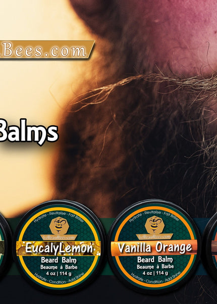 Baume à barbe - Naturel non parfumé - 4oz / 2oz