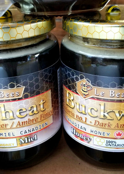 Buckwheat Honey Jar 500g - Pure Local Unpasteurized - LE BEAU BEES