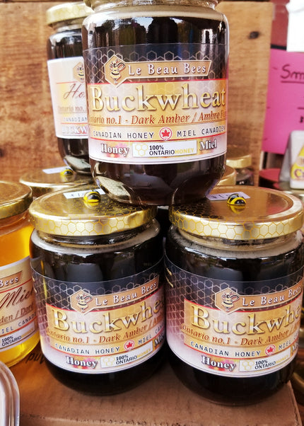 Buckwheat Honey Jar 500g - Pure Local Unpasteurized - LE BEAU BEES