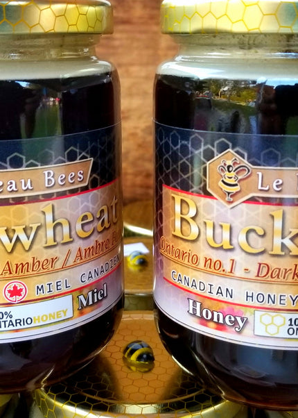 Buckwheat Honey Jar 500g - Pure Local Unpasteurized - LE BEAU BEES
